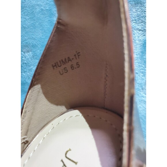 Fashion Nova 6.5 Jacobies Rose Gold High Heels 7 1/2" x 3 1/2" x 9" - Picture 8 of 8